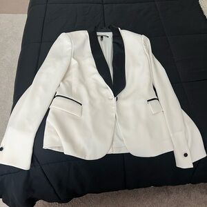 Victoria’s Secret Contraxt Elegant White and Black Women's Blazer